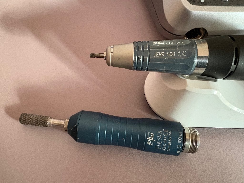 Nakanishi Eneska 4-1 micromotor-handstuk en opzetstukken, Ophalen of Verzenden, Minder dan 700 watt, Rechte handslijpmachine