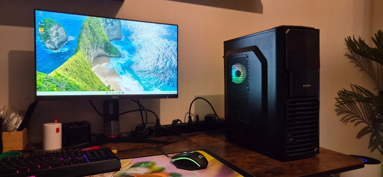 Budget Gaming PC | Ryzen 5 3400G | HD 7850 | 8GB | NVME SSD, Gebruikt, Gaming, HDD, Met videokaart