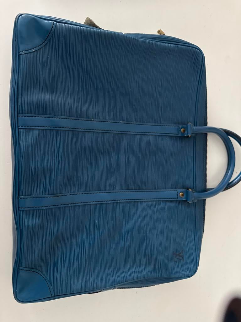 Louis Vuitton Epi Bleu Aktetas - Voor de echte liefhebber, Ophalen of Verzenden, Gebruikt, Blauw, Overige typen