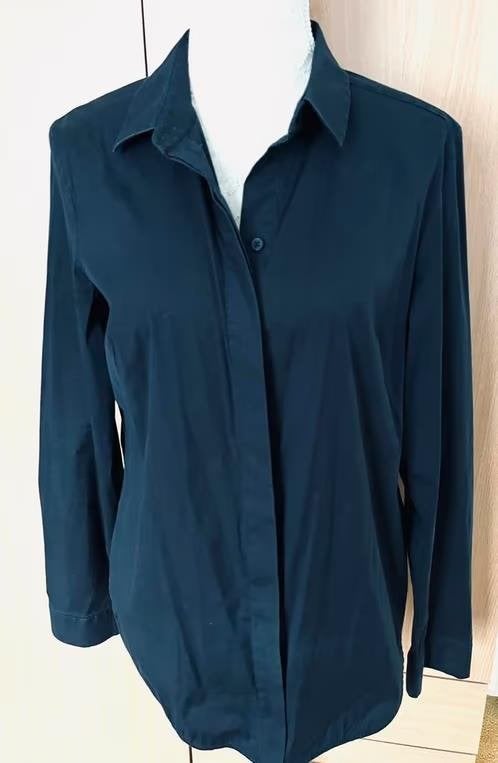 COS blauwe blouse maat 44[dmv], Ophalen of Verzenden, Zo goed als nieuw, Maat 42/44 (L), Blauw