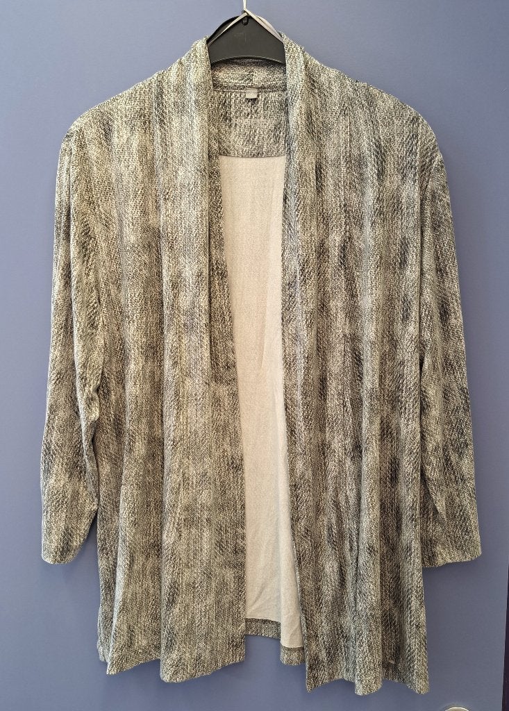 Rabe vestje dun materiaal grijs tinten openvallend 46 48289, Kleding | Dames, Truien en Vesten, Rabe, ., Maat 42/44 (L), Ophalen of Verzenden