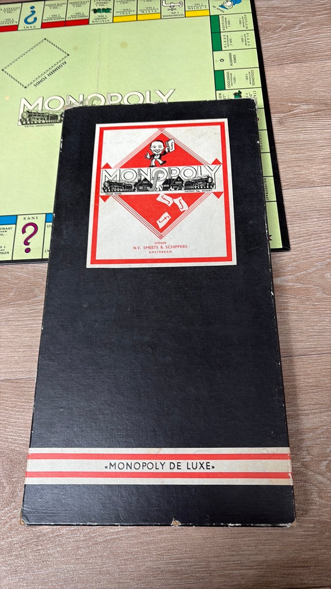 MONOPOLY DE LUXE JAREN 60 zwarte lange doos, Ophalen of Verzenden, Zo goed als nieuw