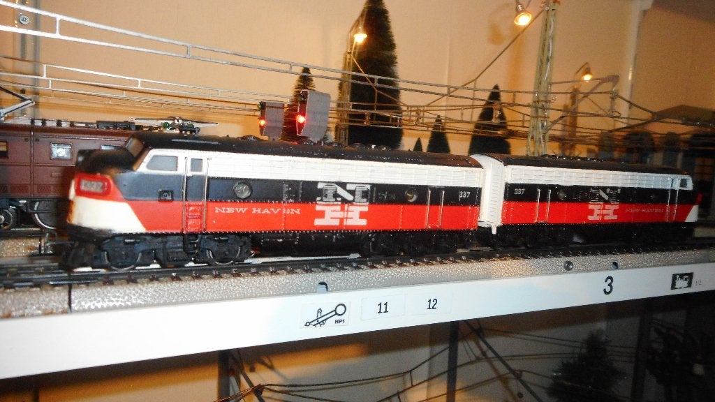 MARKLIN 3062+4062 USA dubbelloc F 7 ,,NEW HAVEN,, nr 337 top, Hobby en Vrije tijd, Modeltreinen | H0, Wisselstroom, Locomotief