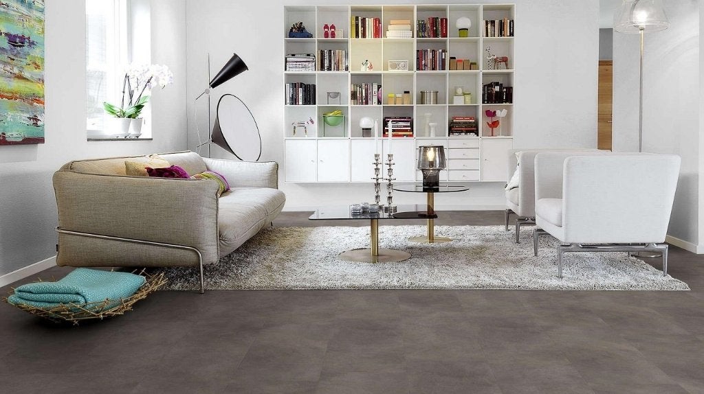 Grote Pvc click tegel Oxidized Stone 95cm X 42,8cm X 5mm, Bruin, 75 m² of meer, Nieuw, Ophalen of Verzenden