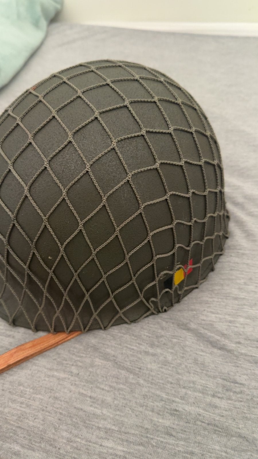 Militaire helm met net - Legerhelm, Verzamelen, Ophalen, Landmacht, Duitsland, Helm of Baret