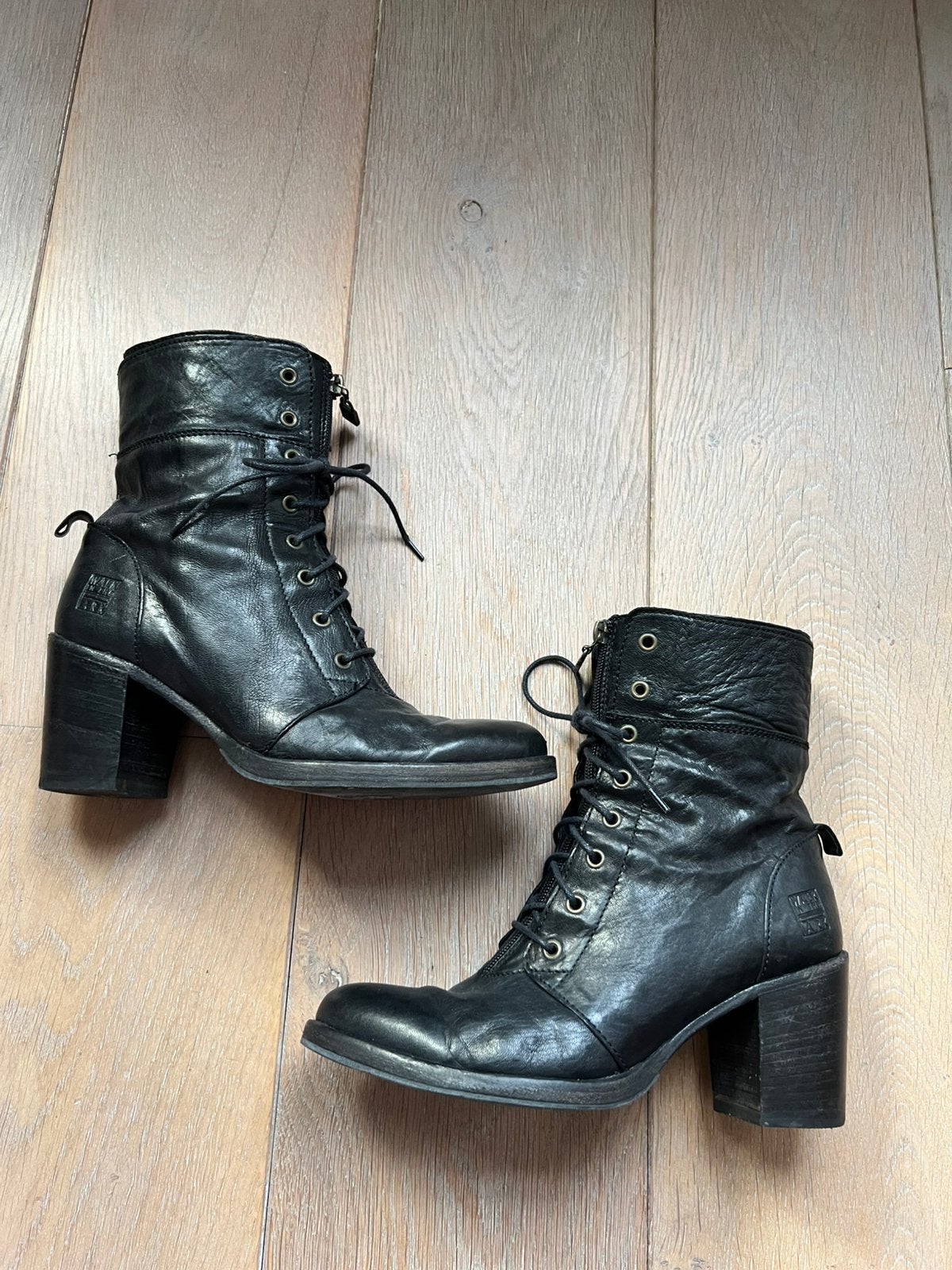 Zwarte WALK IN THE PARK Laarzen Boots mt 38 Z.g.a.n, Kleding | Dames, Zwart, Lage of Enkellaarzen, Ophalen of Verzenden, Zo goed als nieuw