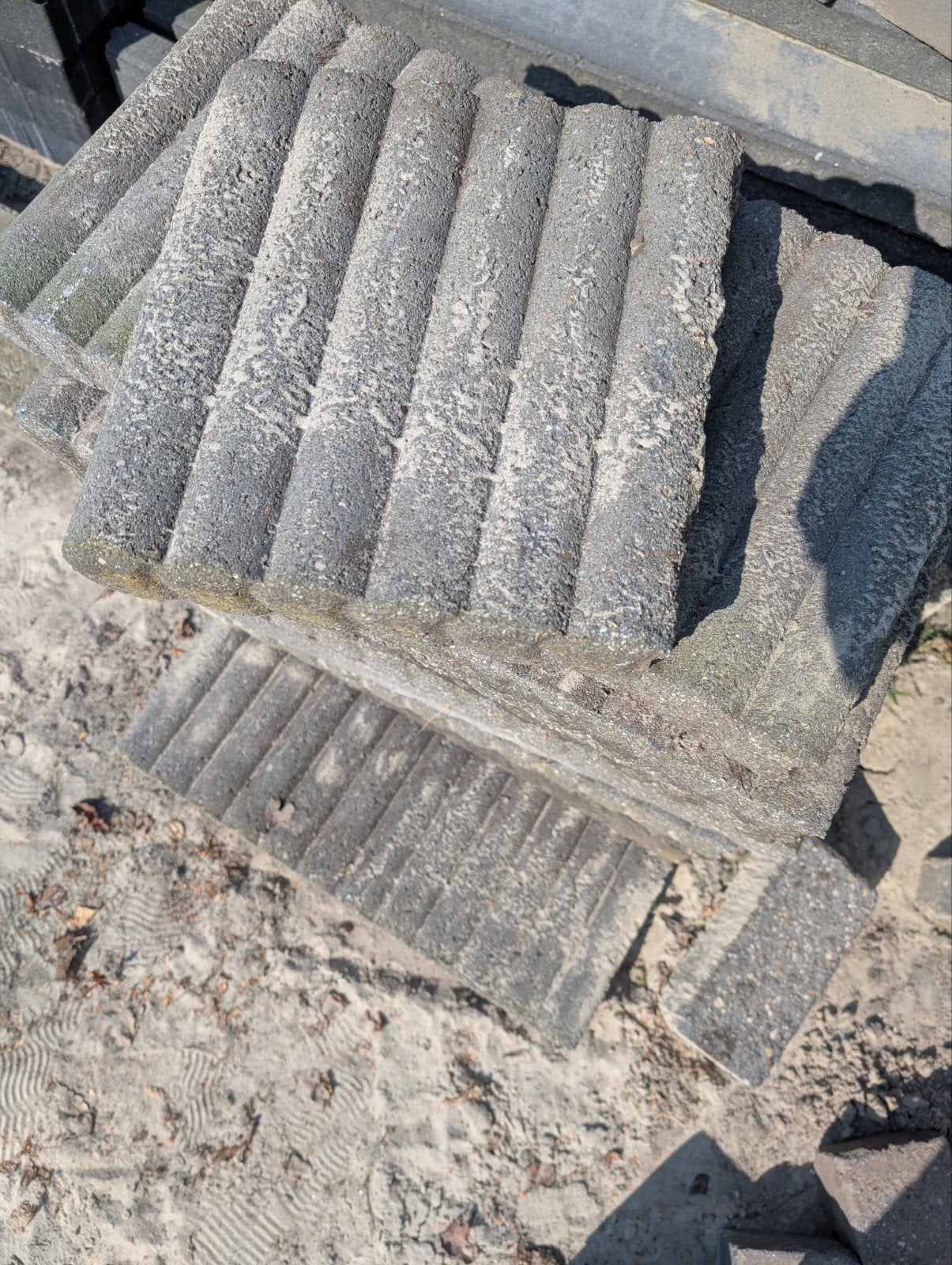 palisades  Gratis, Ophalen, Gebruikt, Beton, Terrastegels