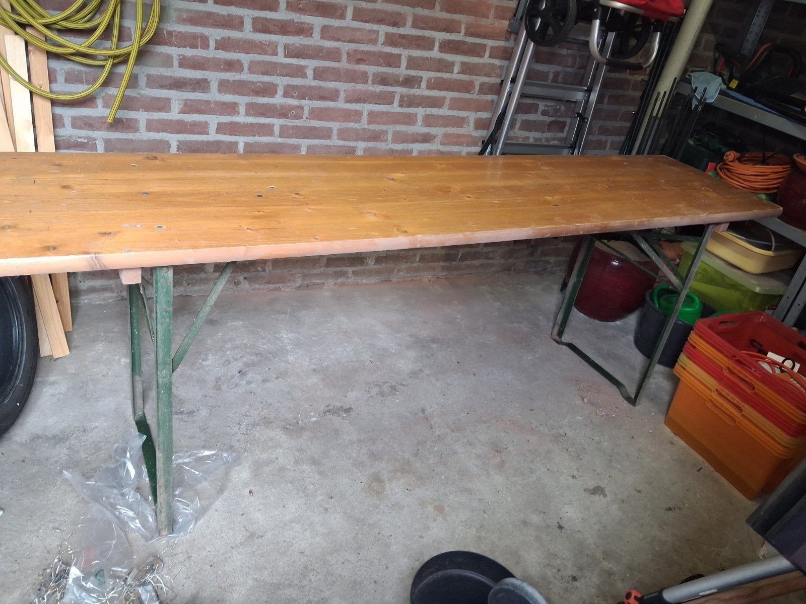 picknicktafel, Ophalen