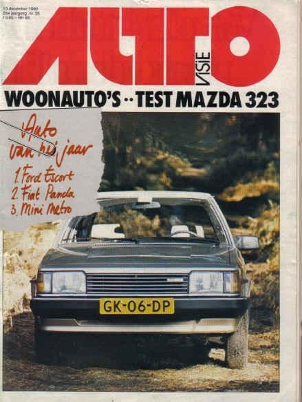 Autovisie 25 1980 : VW Westfalia - Rover SD1 - Subaru Leone, Ophalen of Verzenden, Gelezen, Algemeen