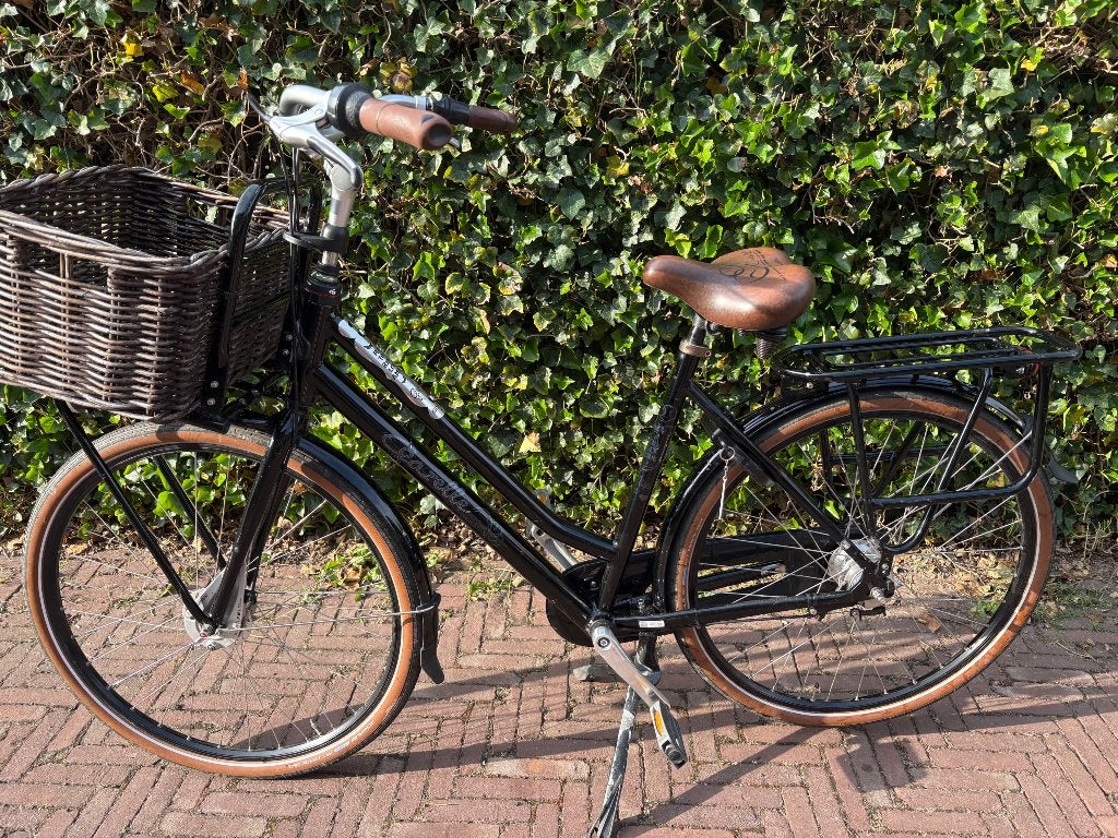 Gazelle fiets Miss Grace zwart 7 versn met mand, Ophalen, Versnellingen, Gazelle, Trommelrem