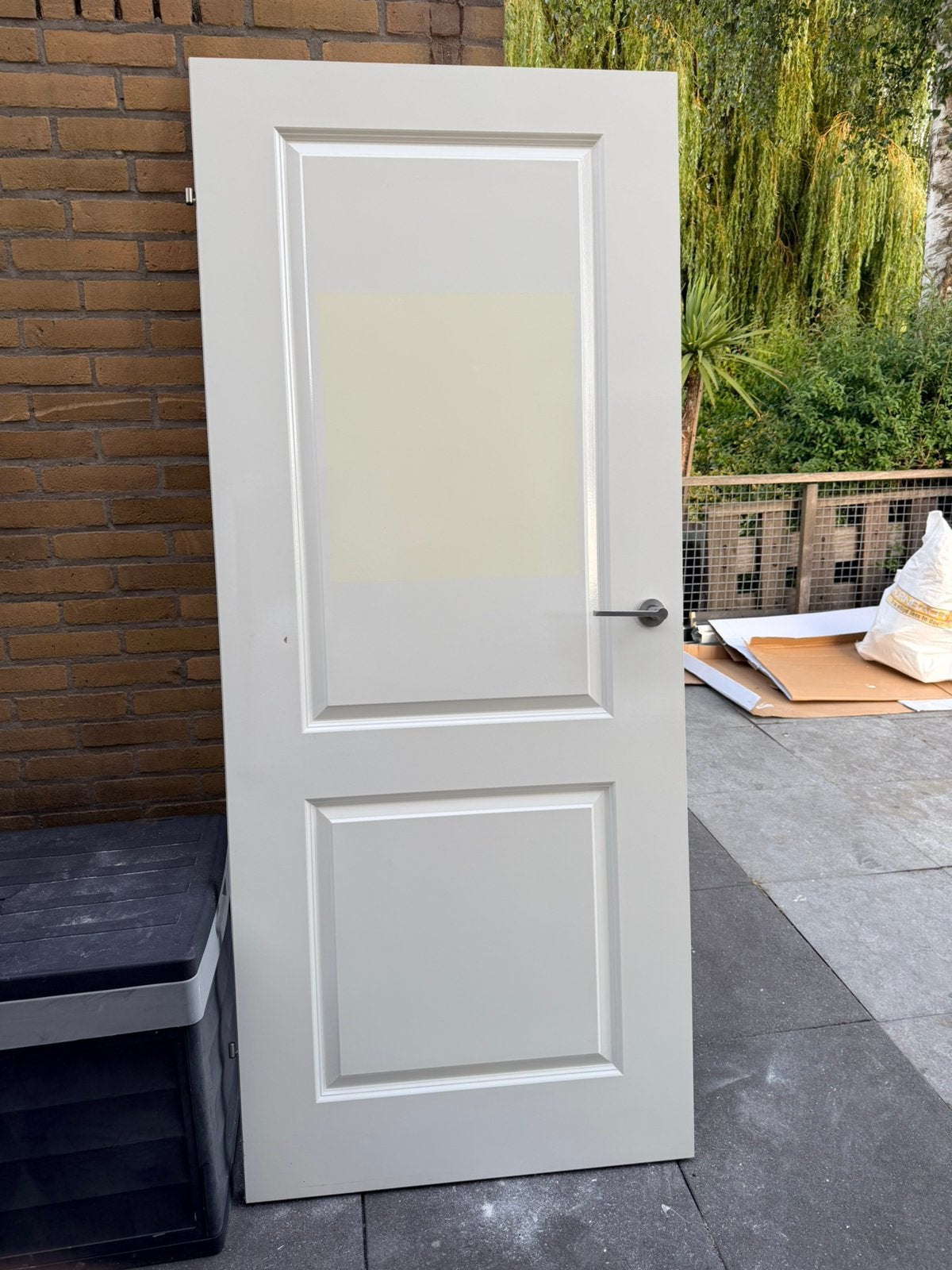 Boarddeur opdek met beslag, Ophalen, 80 tot 100 cm, Binnendeur, Zo goed als nieuw