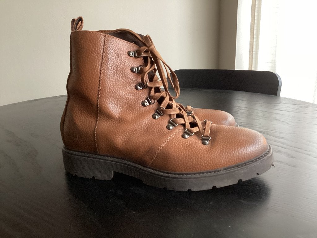 Tommy Hilfiger. veterlaars, Ophalen, Bruin, Zo goed als nieuw, Boots