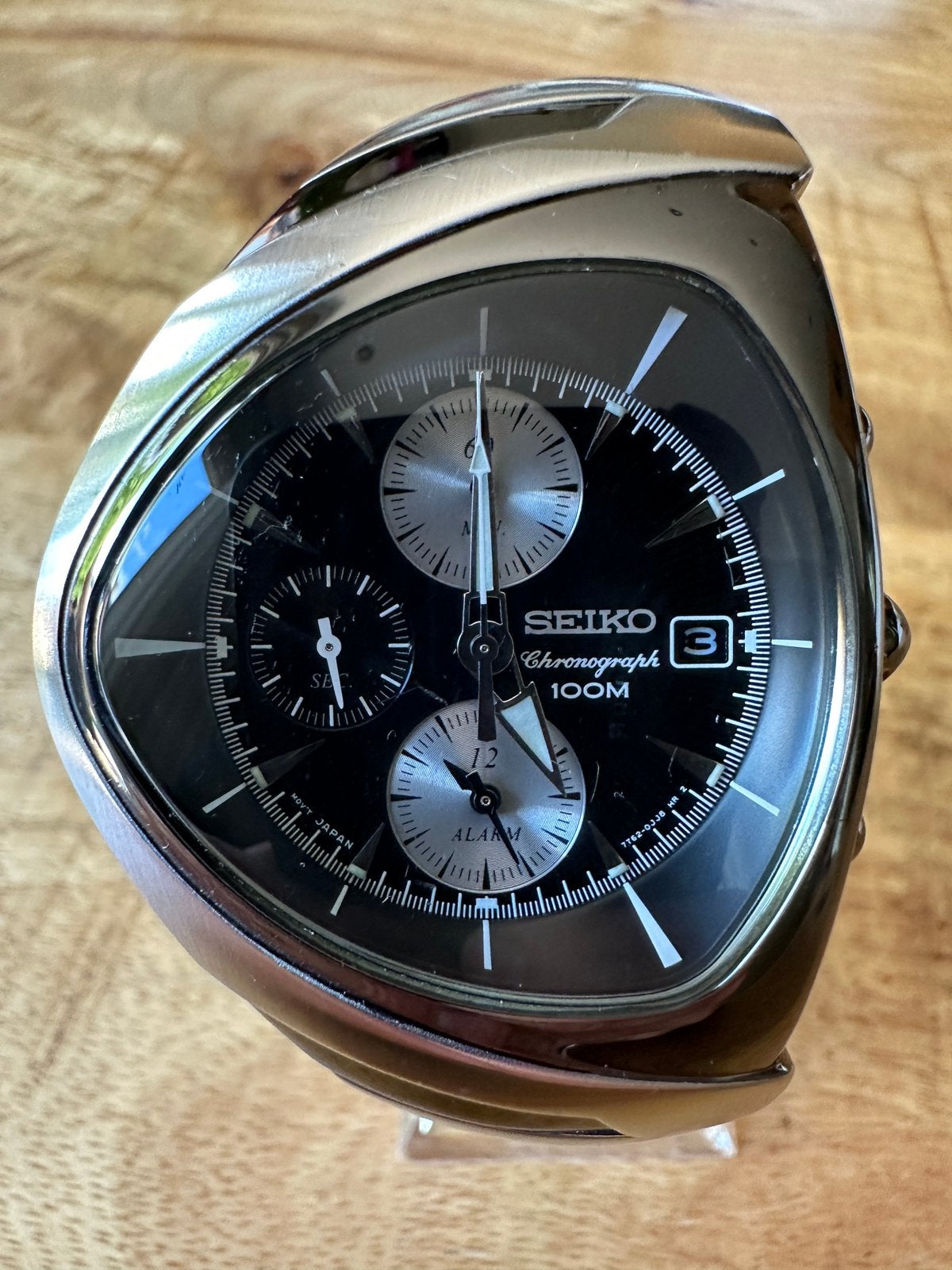 Seiko Chrono Asymmetrical Elite Club Ventura 7T62-0GH0, Verzenden, Staal, Seiko, 1960 of later