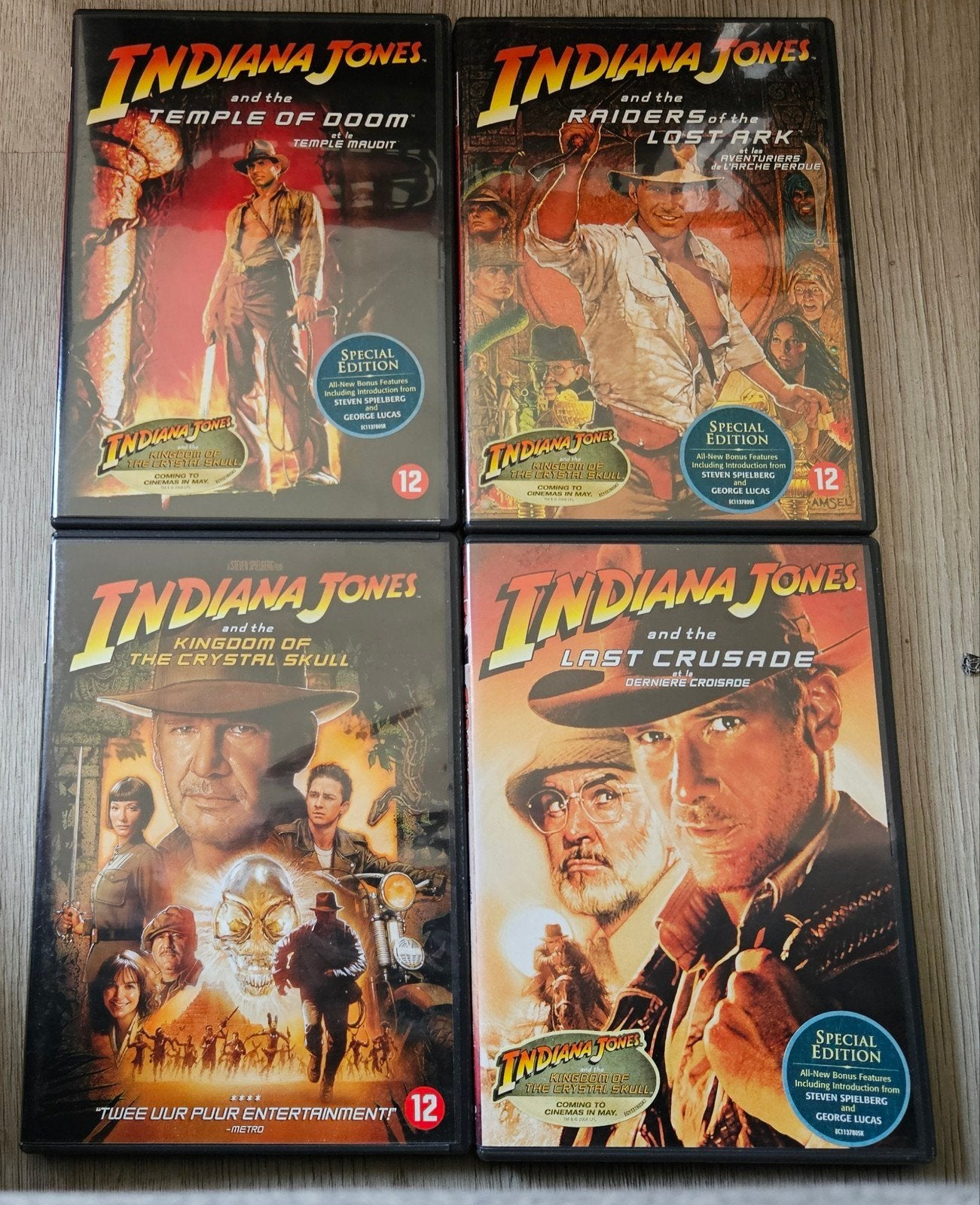 Indiana Jones - Complete Collection DVD set, Engels, Nederlands, Bonusmateriaal, Ophalen of Verzenden