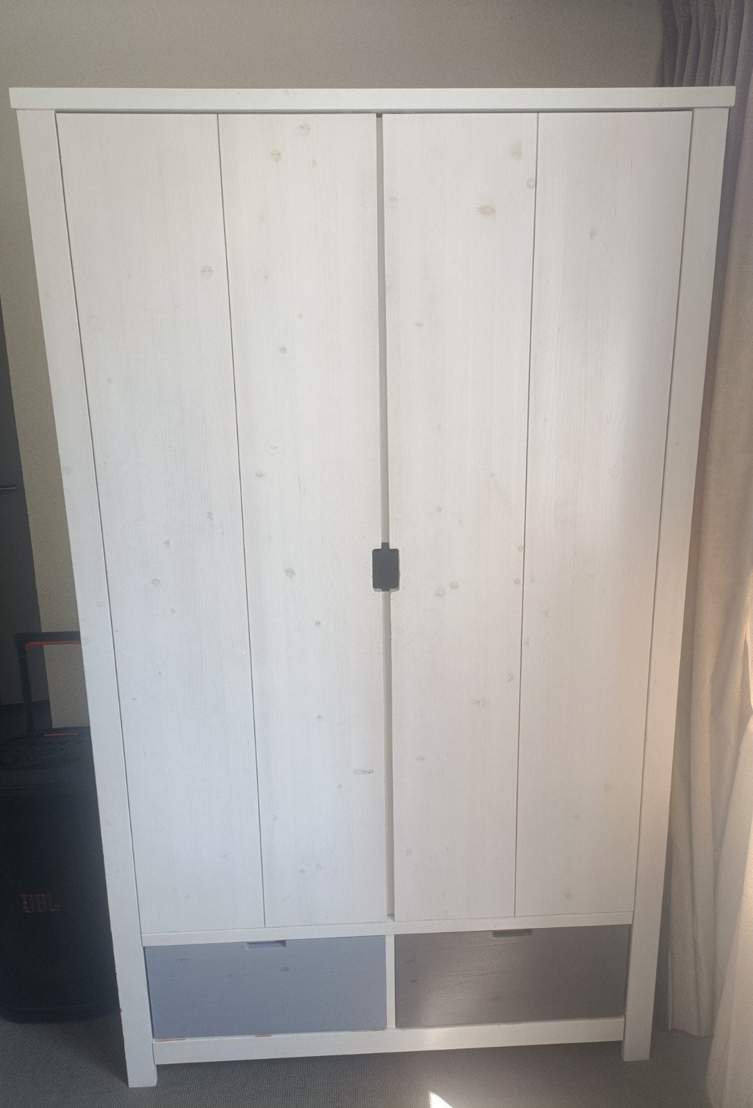 Bopita kledingkast Timo met zelfgemaakte bakken, Gebruikt, 100 tot 150 cm, 150 tot 200 cm, Ophalen