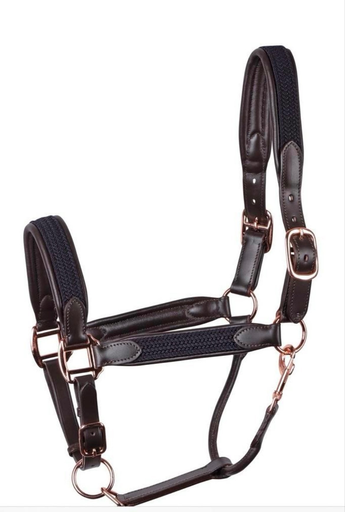 Harry’s horse halster braided Cob bruin navy  Nieuw, Dieren en Toebehoren, Nieuw, Ophalen of Verzenden, Halster, Cob