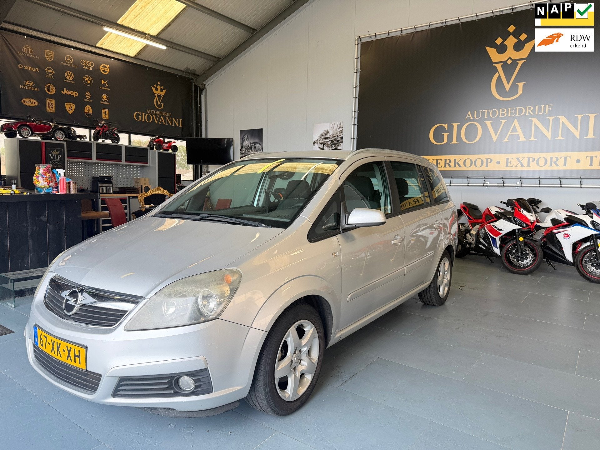 Opel Zafira 1.8 Business inruil mogelijk, Auto's, Gebruikt, 4 cilinders, Startonderbreker, Origineel Nederlands