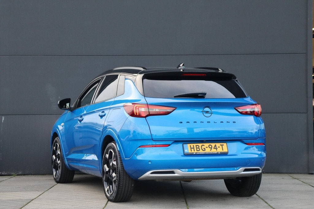 Opel Grandland 1.6 Turbo Plug-In Hybrid Ultimate / Lederpack, Auto's, Opel, Euro 6, 4 cilinders, Blauw, Hybride Elektrisch/Benzine