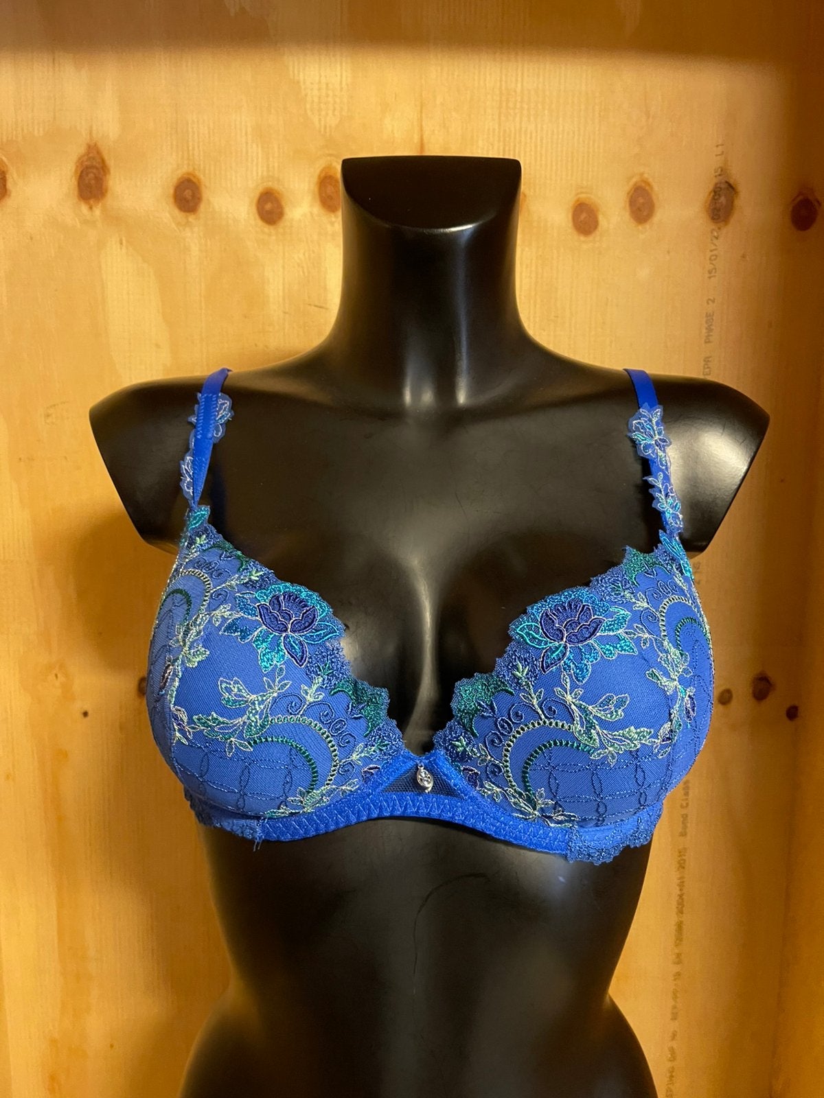 Lise charmel bh 75d en 75e cristal et d eau, Verzenden, Blauw, BH