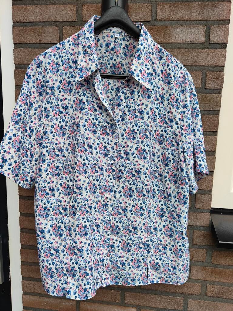 Schattige ERFO blouse maat 46/XXL, Blauw, Maat 46/48 (XL) of groter, Ophalen of Verzenden, Zo goed als nieuw