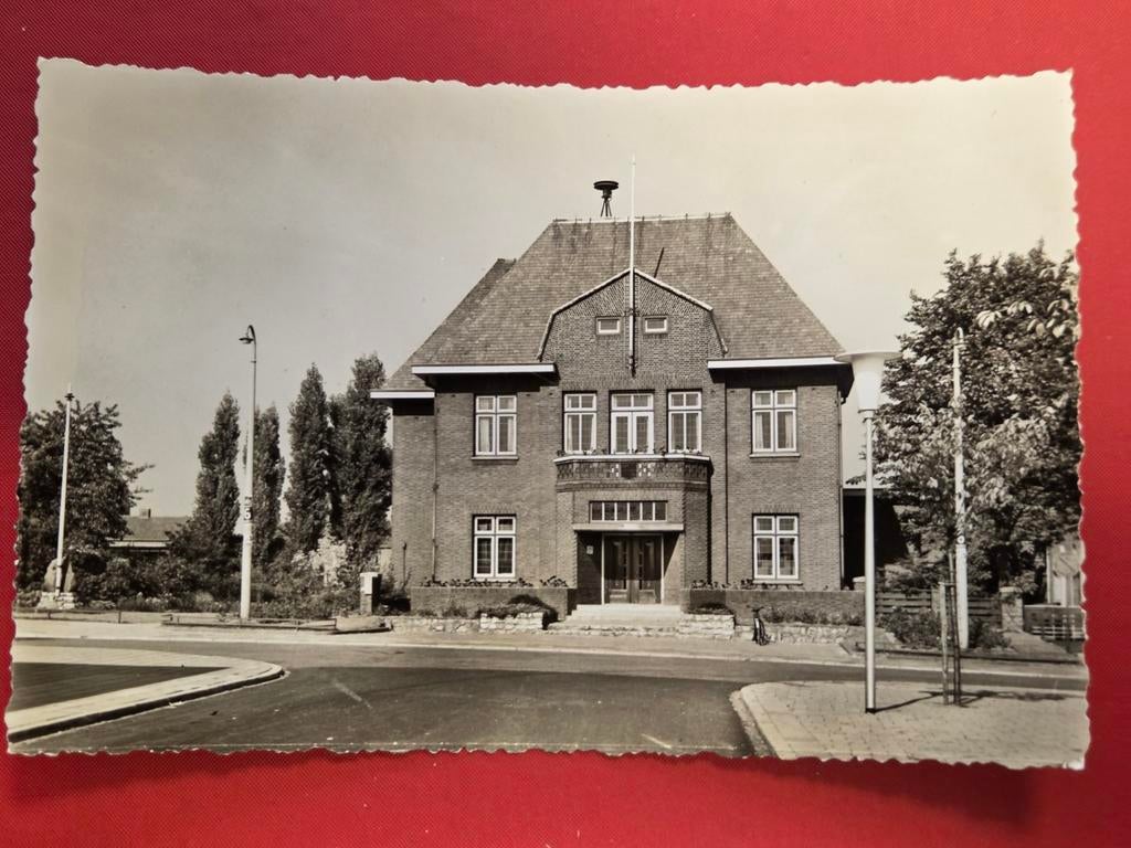 Nieuwenhagen bij Landgraaf Raadhuis fotokaart, Ophalen of Verzenden, 1920 tot 1940, Zuid-Holland