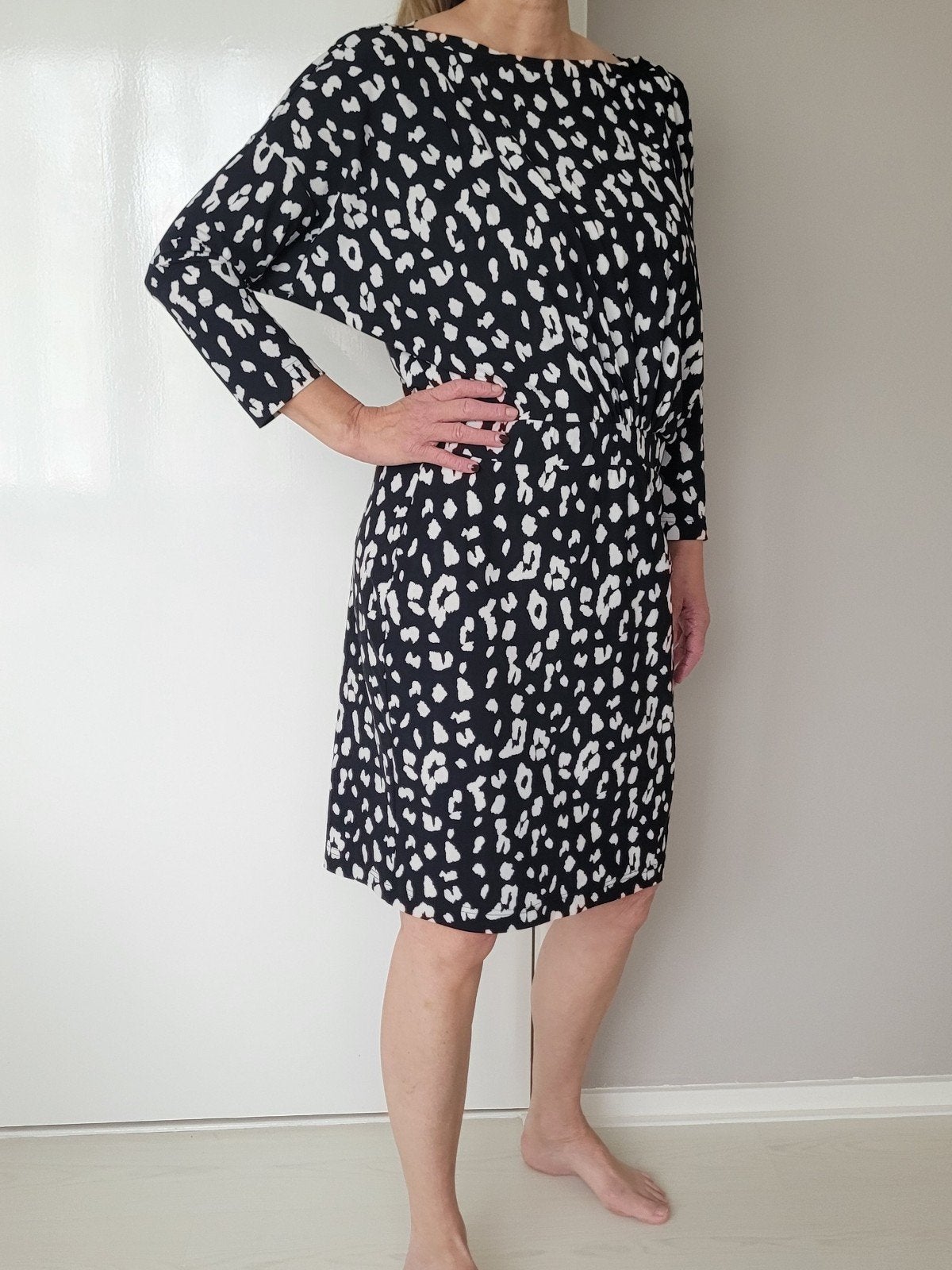 Studio Anneloes zomerjurk XL Zwart Travelstof zomer jurk, Studio Anneloes, Verzenden, Zwart, Maat 46/48 (XL) of groter