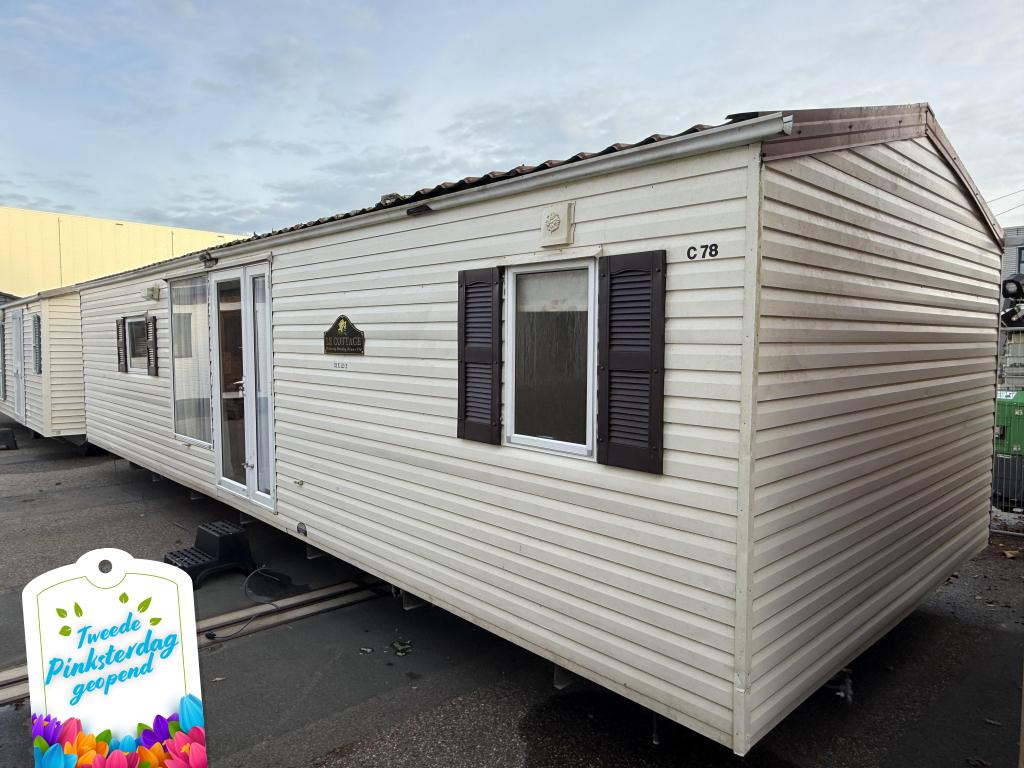 Willerby Cottage 10 x 3.70 m Pannendak Kunststof, Caravans en Kamperen, Niet ingevuld, Niet ingevuld, Niet ingevuld