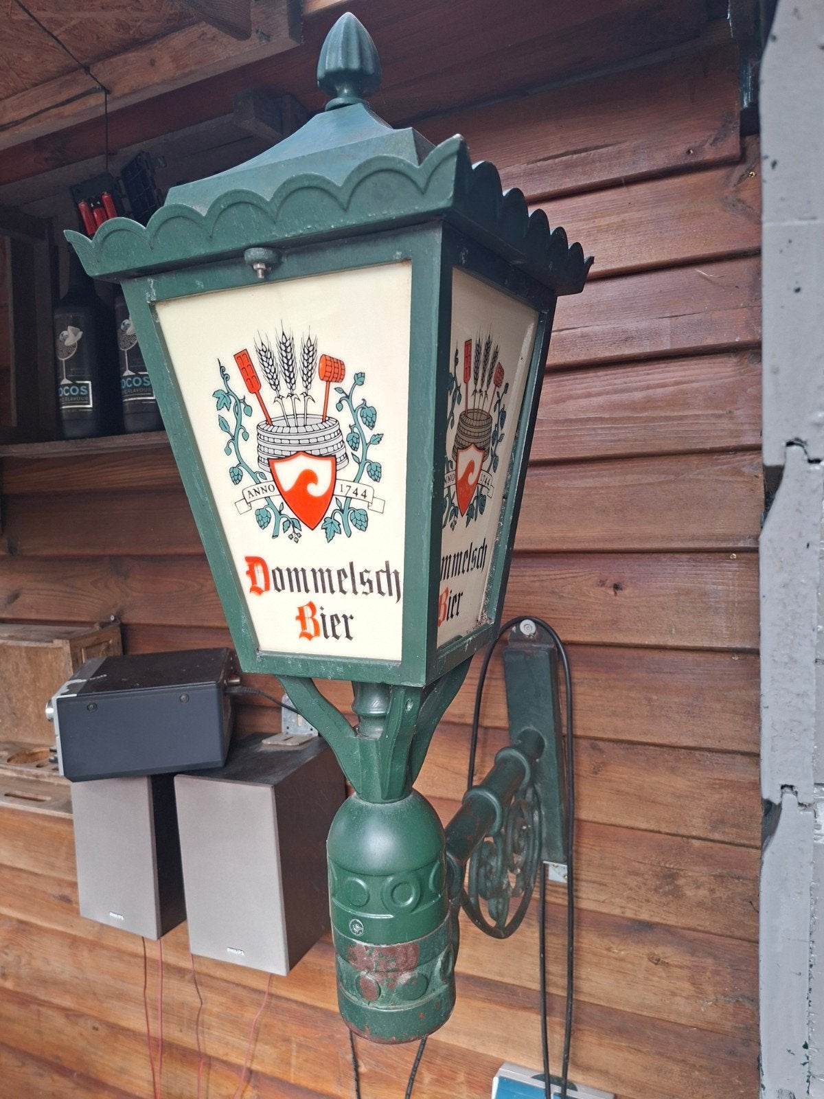 Originele Dommelsch Bier buitenlamp, Ophalen