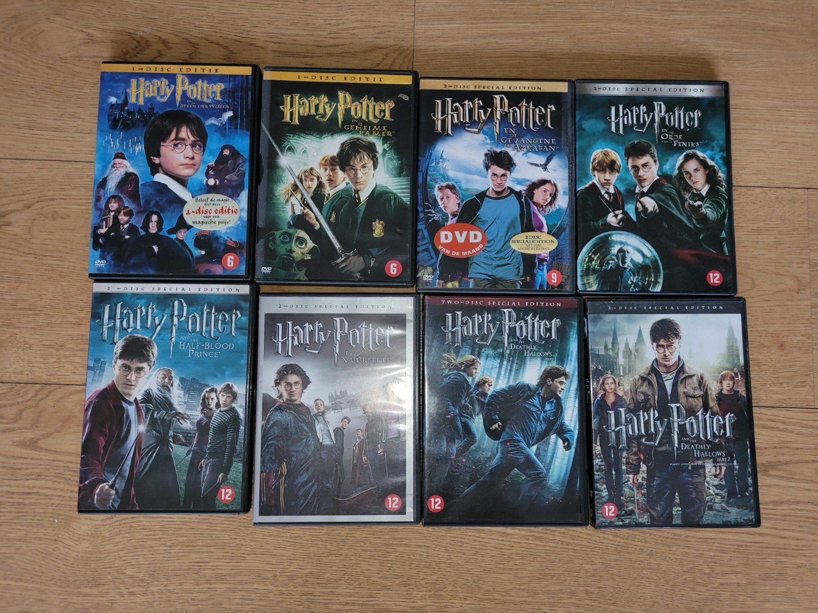 Complete serie Harry Potter op dvd, Ophalen of Verzenden, Gebruikt, Overige typen