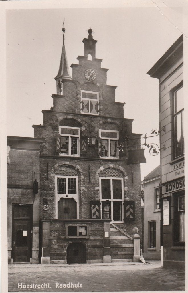 haastrecht- raadhuis, Ophalen of Verzenden, 1940 tot 1960, Friesland