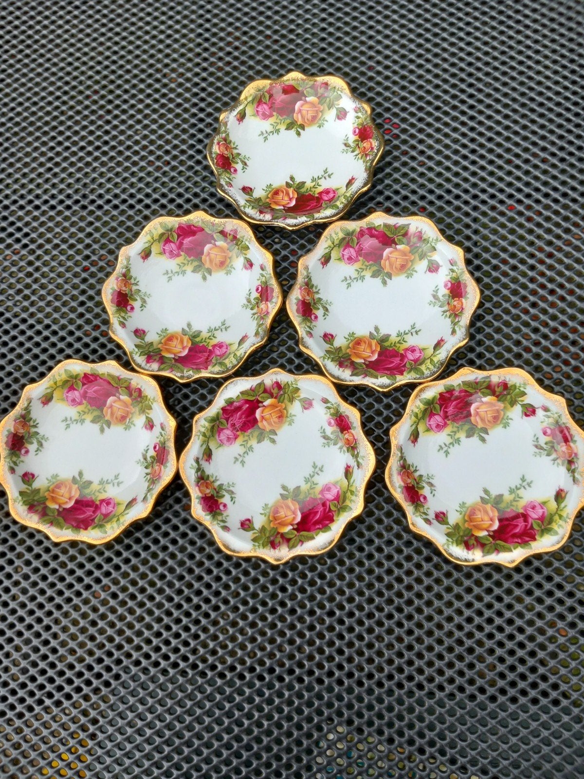 6x,Royal Albert petit four schaaltjes, Ophalen of Verzenden