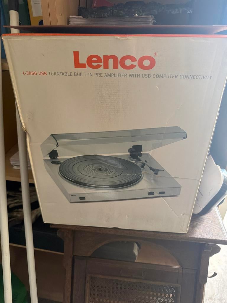 Lenco L-3866 USB Platenspeler met ingebouwde voorversterker, Overige merken, Nieuw, Ophalen of Verzenden, USB-aansluiting