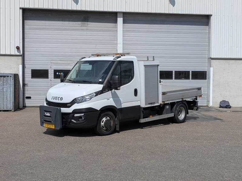 Bedrijfsauto met laadkraan en kipperbak, Iveco, 50C17, 2015, Auto's, Automaat, Euro 5, 4 cilinders, Iveco