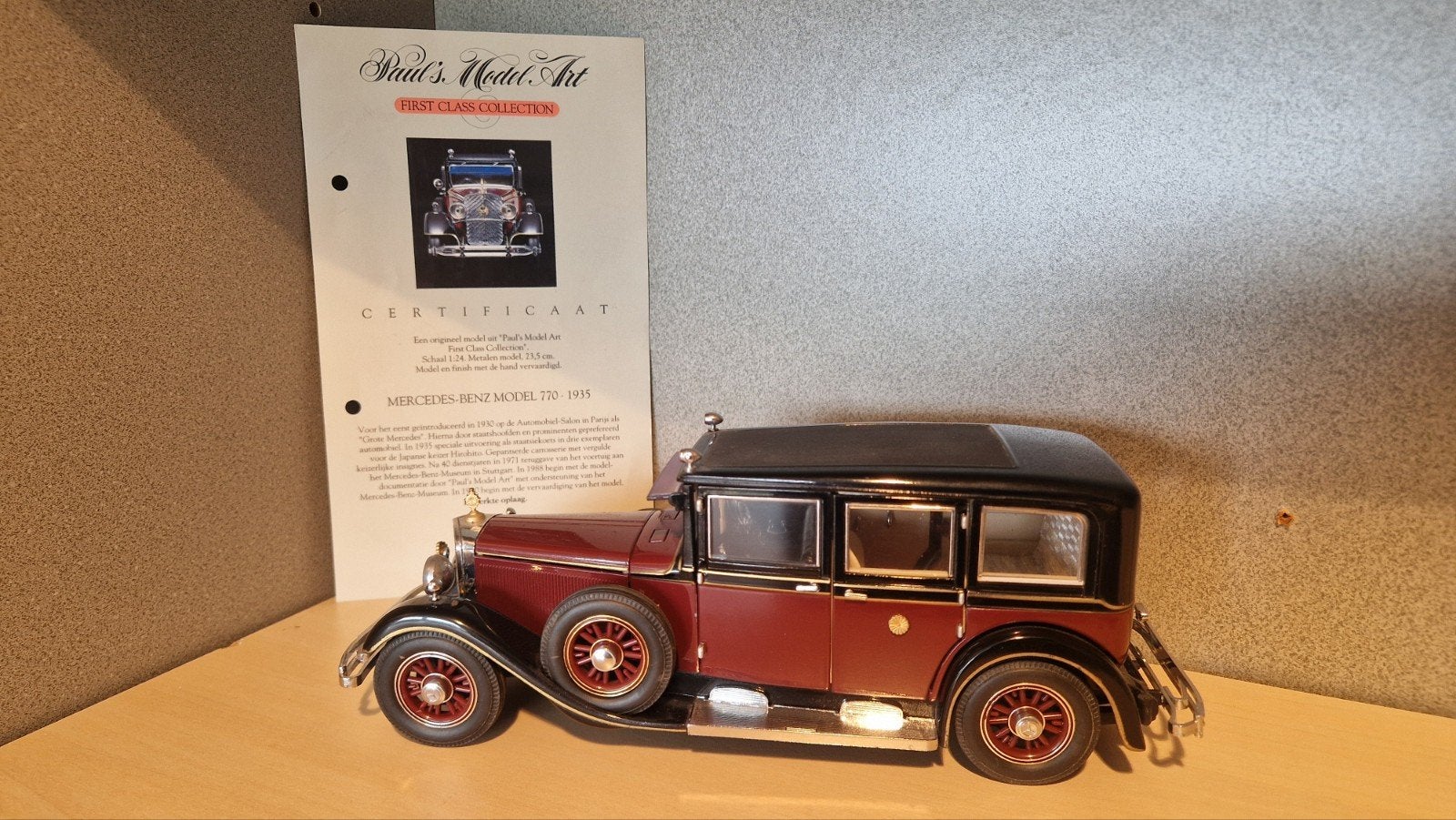 Paul's Model Art 1:24 - Mercedes-Benz 770 Pullman Limousine, Ophalen of Verzenden, Zo goed als nieuw, Overige merken