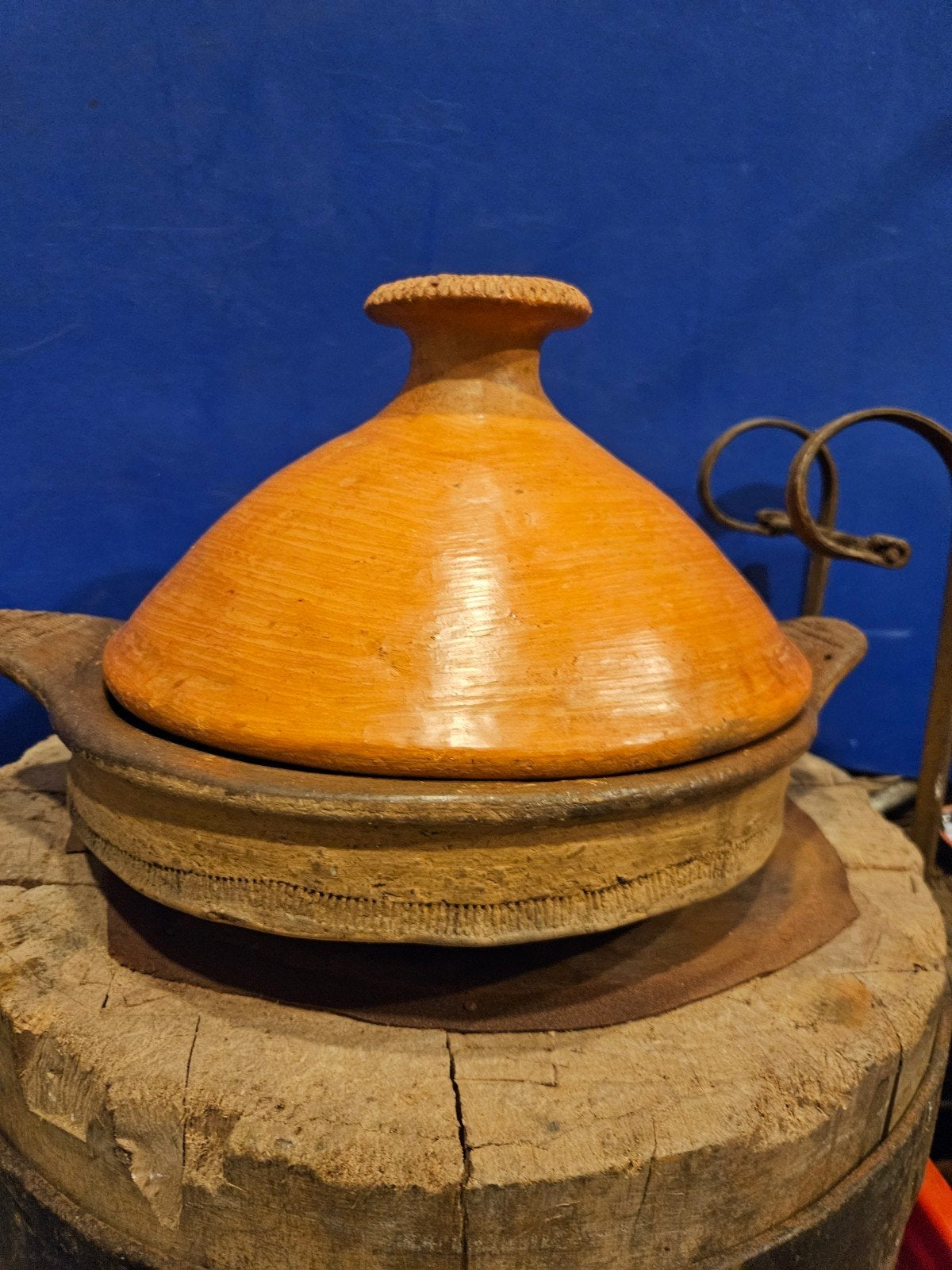Authentieke Marokkaanse Tajine - Handgemaakt Aardewerk, Ophalen of Verzenden