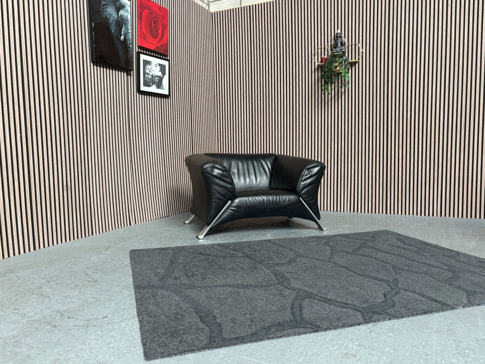GRATIS LEVERING Rolf Benz 333 Fauteuil Leer 120x90 GEREINIGD, Huis en Inrichting, Ophalen of Verzenden, Zo goed als nieuw, 100 tot 125 cm