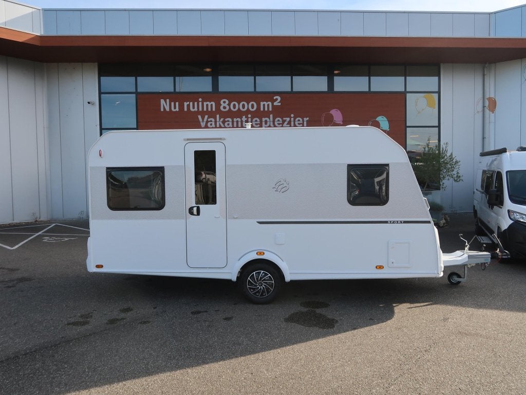 Knaus Sport 450 FU, Caravans en Kamperen, Caravans, Schokbreker, Rondzit, Overige typen, Knaus