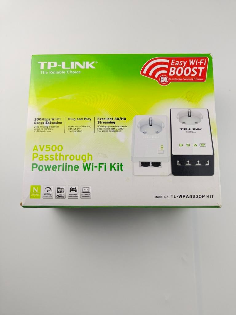 TP-Link AV500 Powerline Wi-Fi Kit - TL-WPA4230P KIT, Nieuw, Ophalen of Verzenden, TP-Link Corporation Limited, Support.eu@tp-link.com