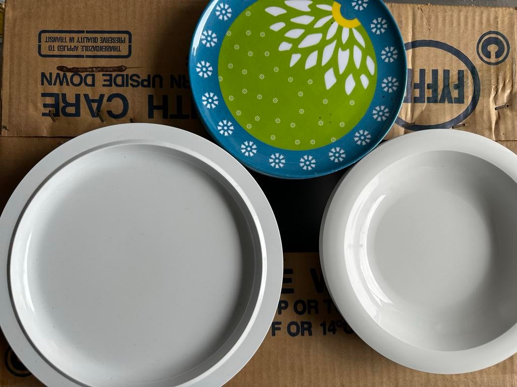Camping Mepal Melamine borden, Caravans en Kamperen, Ophalen of Verzenden, Gebruikt