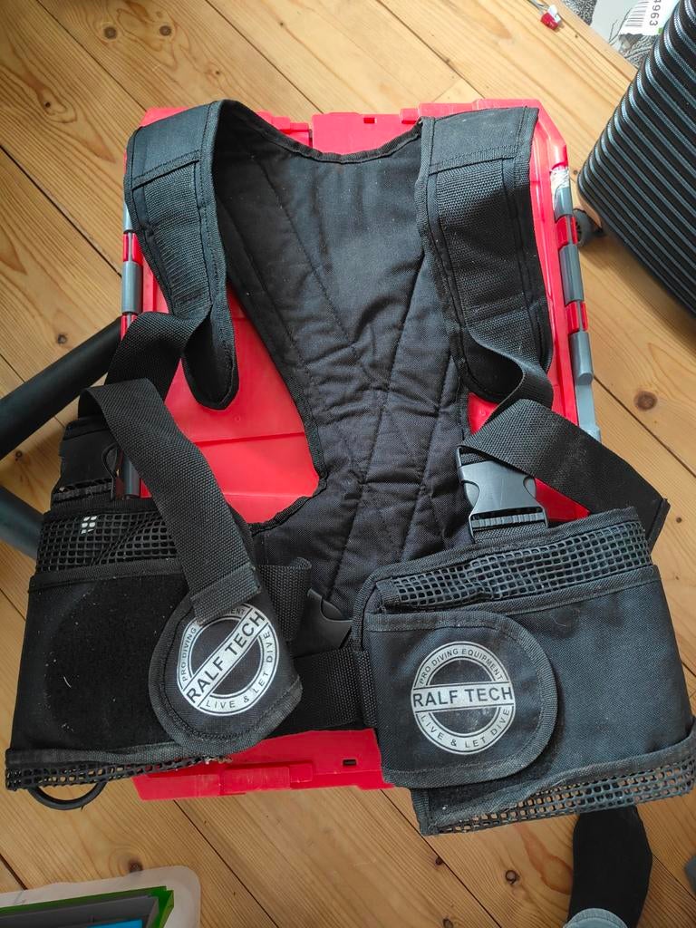 Ralf Tech Duikloodharnas, Watersport en Boten, Duiken, Ophalen of Verzenden, Gebruikt, Zwem- of Duikvliezen