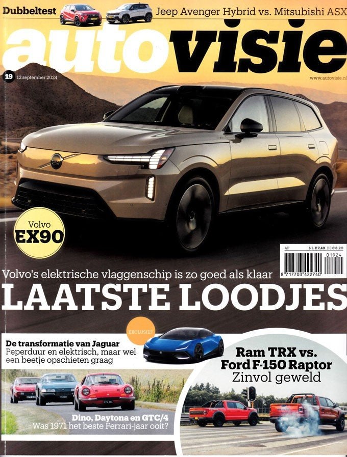 Autovisie 19 2024 : Ford F150 Raptor - Ram TRX - Ferrari, Ophalen of Verzenden, Gelezen, Algemeen