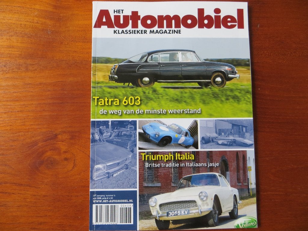 Het Automobiel 6 2008 Tatra 603, Triumph Italia, Boeken, Ophalen of Verzenden, Nieuw, Overige merken