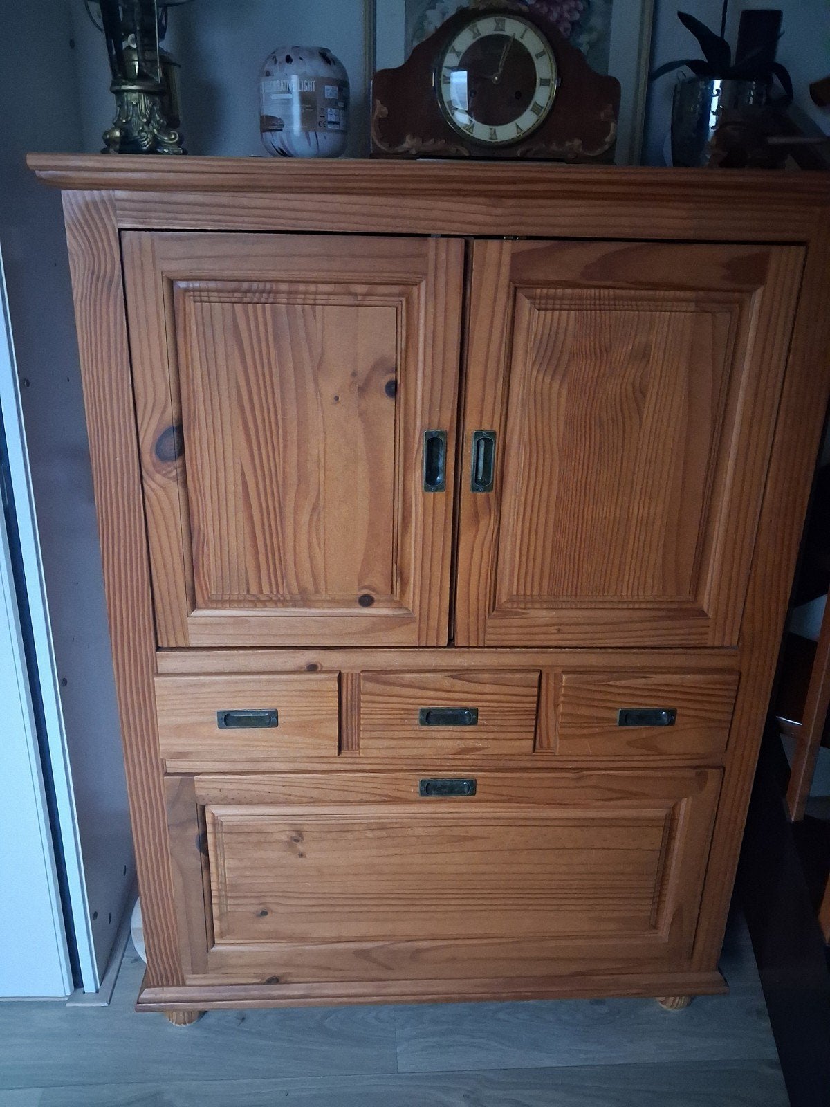 tv kast hout, Gebruikt, 70 tot 120 cm, 120 tot 170 cm, Ophalen of Verzenden