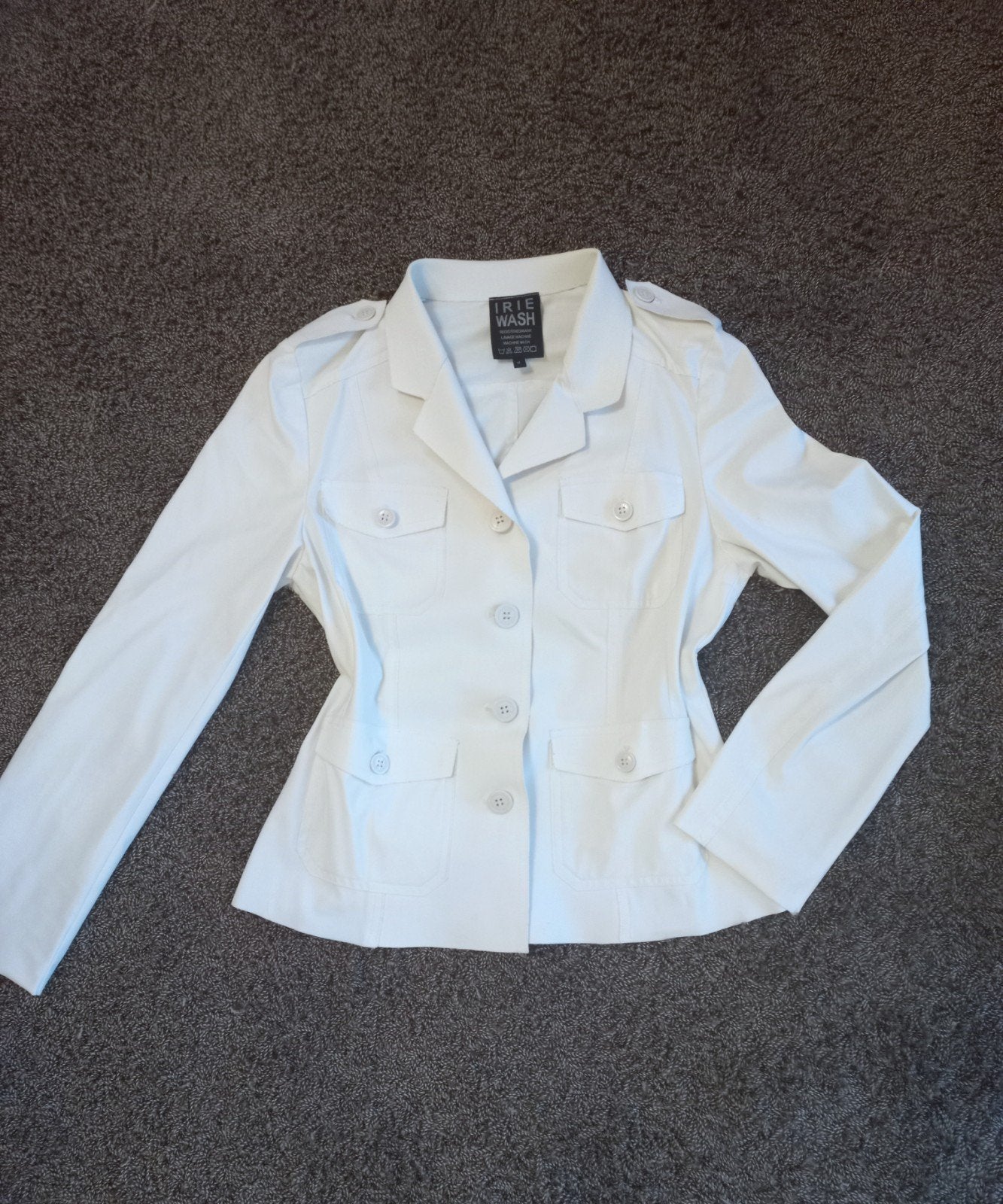 IRIE WASH (PAUW) Witte BLAZER/ JASJE, Mt M., Maat 38/40 (M), Irie Wash, Wit, Ophalen of Verzenden