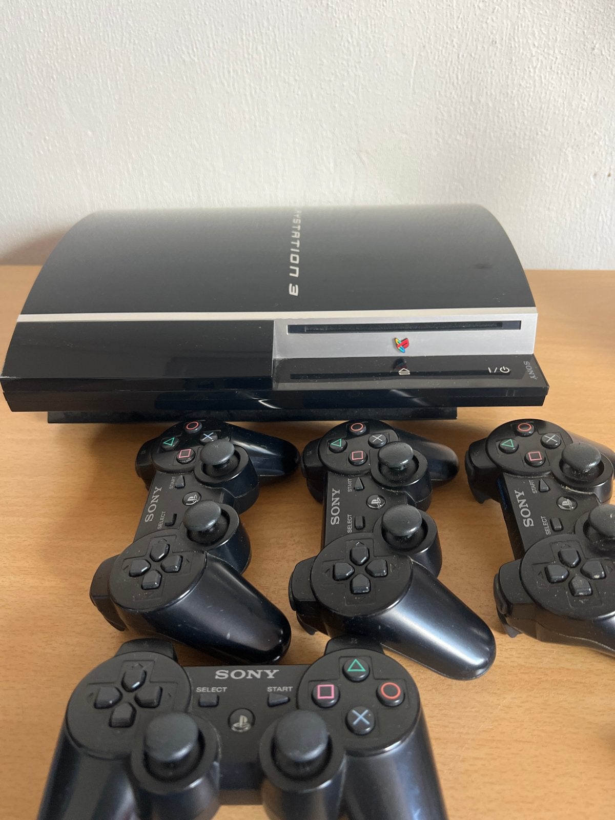 PlayStation 3 (PS3) met 4 controllers, Ophalen, Gebruikt, Phat, 80 GB