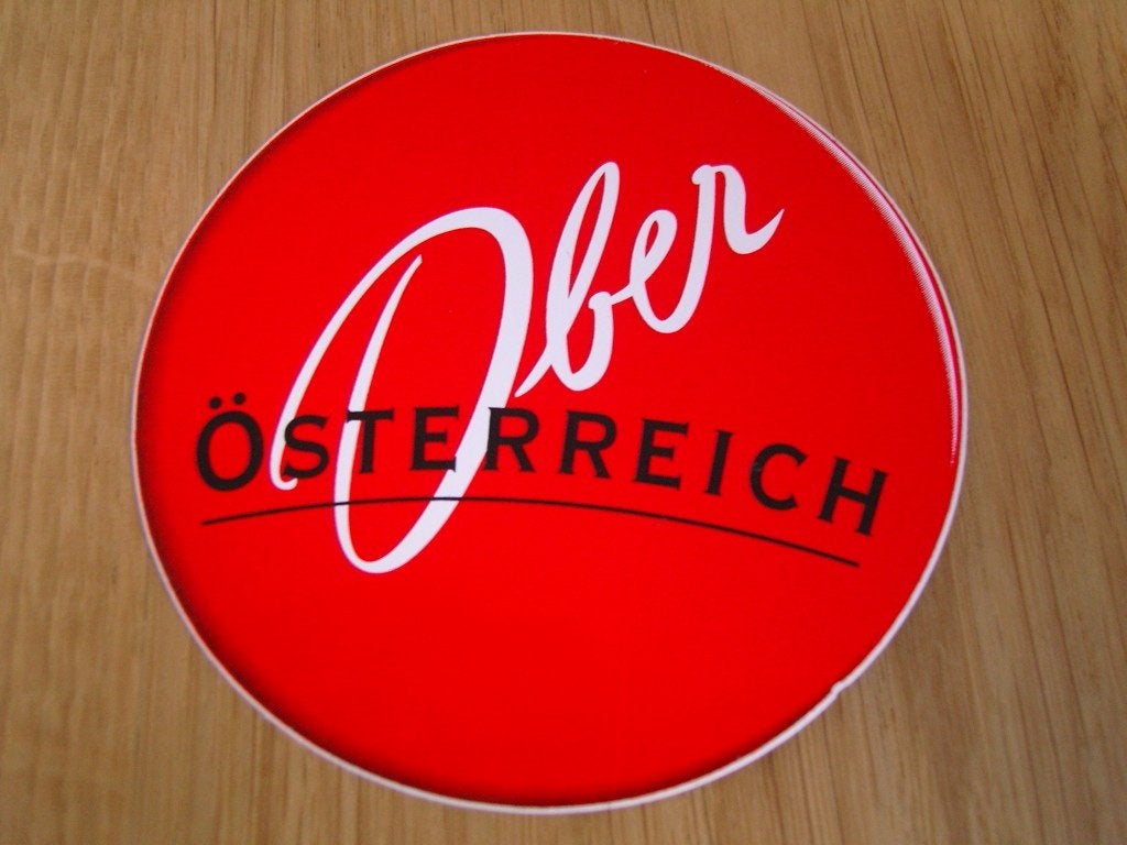 sticker ober österreich - oostenrijk, Ophalen, Zo goed als nieuw