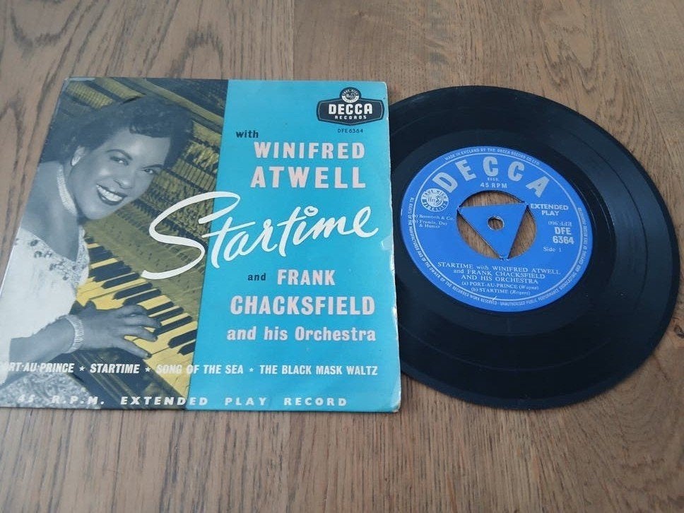 VINYL EP  WINIFRED ATWELL 1957, Ophalen of Verzenden, Zo goed als nieuw, Overige formaten, Jazz