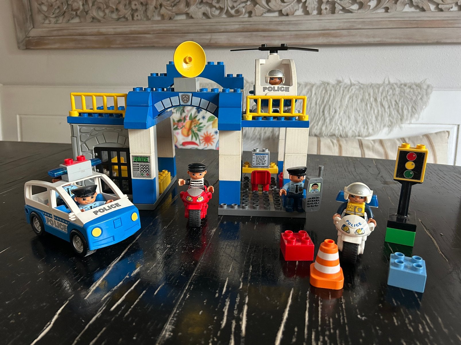 Politiebureau duplo compleet + aanvullend setje, Ophalen, Zo goed als nieuw, Duplo