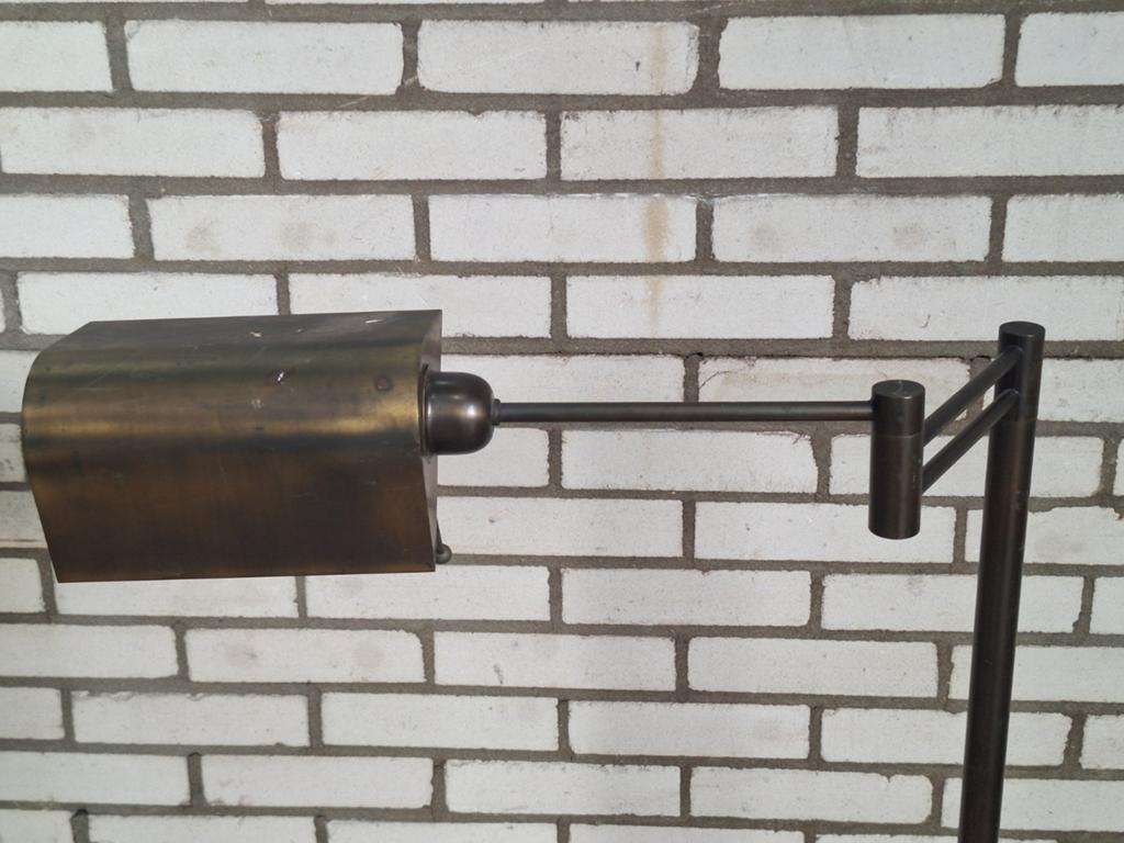 Staande lamp, vuur gebronsd, schemerlamp/bureau, Antiek en Kunst, Ophalen