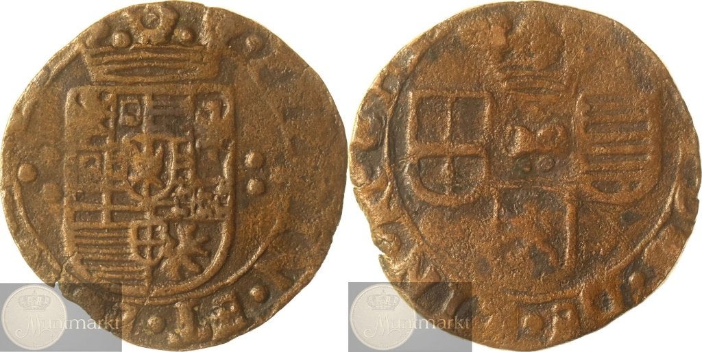 Reckheim - Oord z.j. (ca. 1641) 'F. d'Aspremont-Lynden', Postzegels en Munten, Munten | Nederland, Ophalen of Verzenden, Vóór koninkrijk
